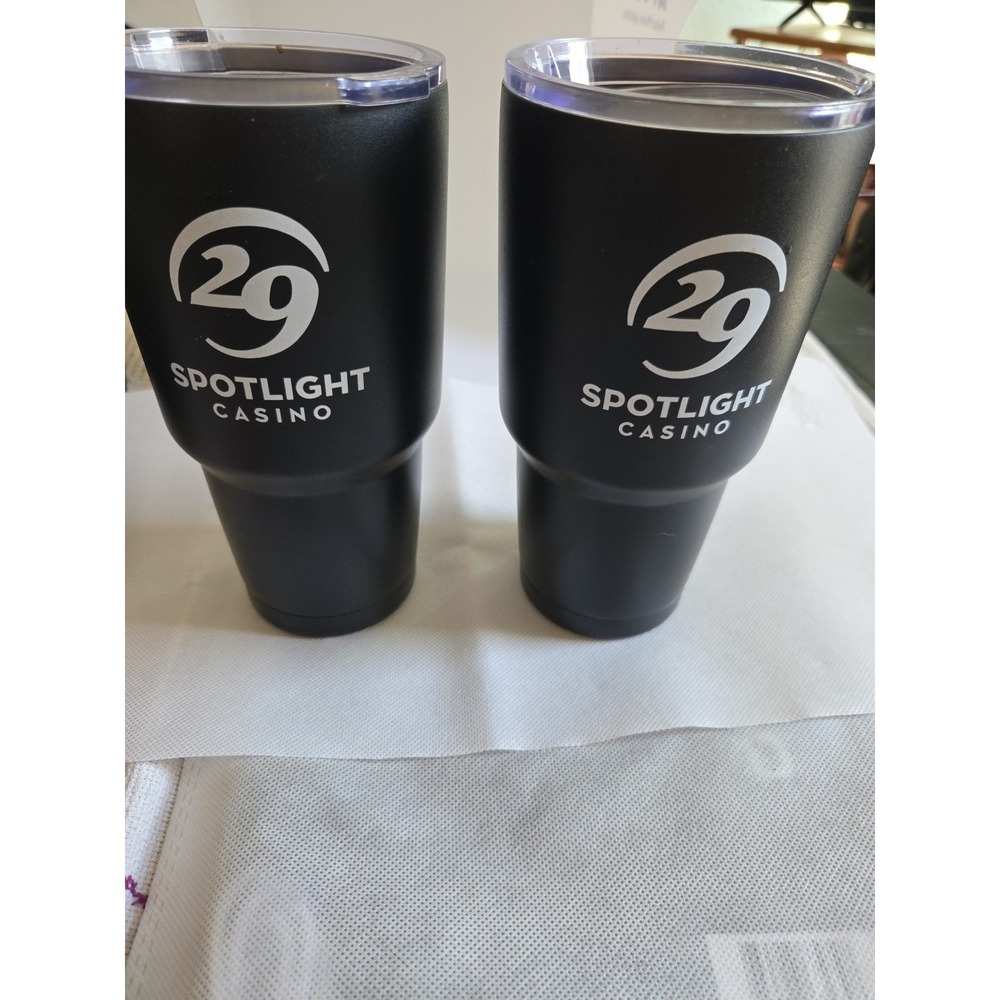 (Set Of 2) 24 Oz Tumblers Brand New No Gift Box  SPOTIGHT 29 CASINO -  COACHELLA